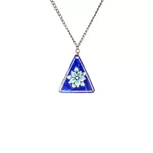 گردنبند میناکاری شده مثلثی