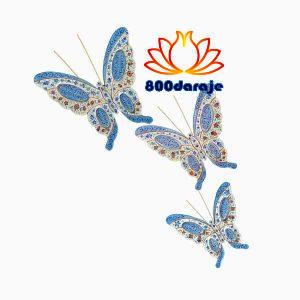 ست پروانه دیوارکوب میناکاری