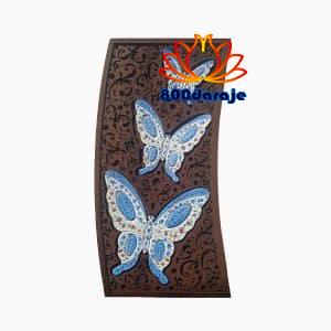 ست پروانه دیواری میناکاری