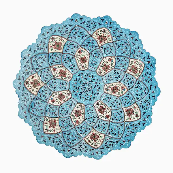 خرید بشقاب میناکاری شده 25 سانتی