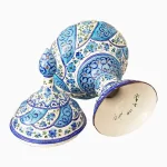 شکلات خوری مسی میناکاری شده 23 سانتی