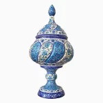 شکلات خوری مسی میناکاری شده 23 سانتی