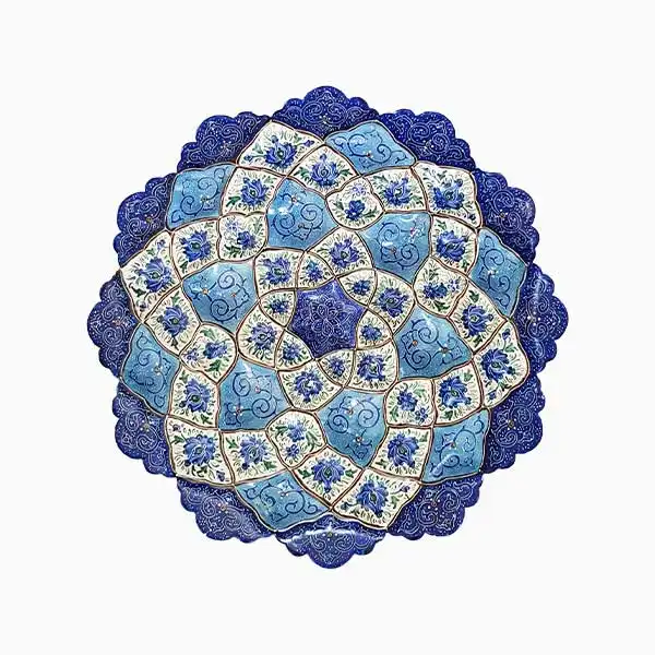 قیمت بشقاب میناکاری 25 سانتی