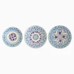 بشقاب سری سه تایی میناکاری