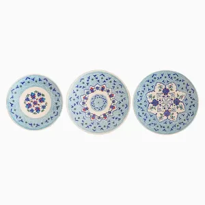 بشقاب سری سه تایی میناکاری