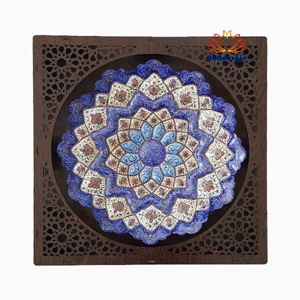 تابلو-بشقاب-میناکاری-25-سانتی تابلو بشقاب میناکاری 25 سانتی