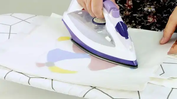 ثابت کردن رنگ اکریلیک با اتو