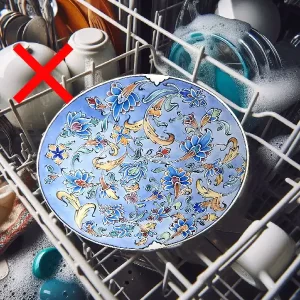 پرهیز از شستشوی ظروف میناکاری با ماشین ظرفشویی