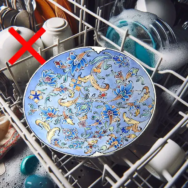 پرهیز از شستشوی ظروف میناکاری با ماشین ظرفشویی