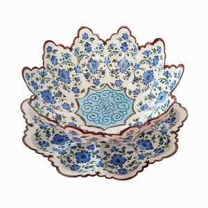 ست کاسه و بشقاب میناکاری