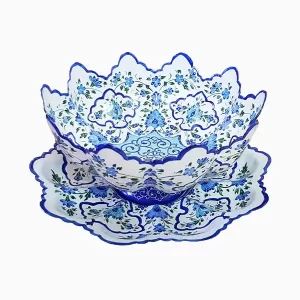 کاسه و بشقاب میناکاری شده