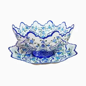 کاسه و بشقاب میناکاری شده