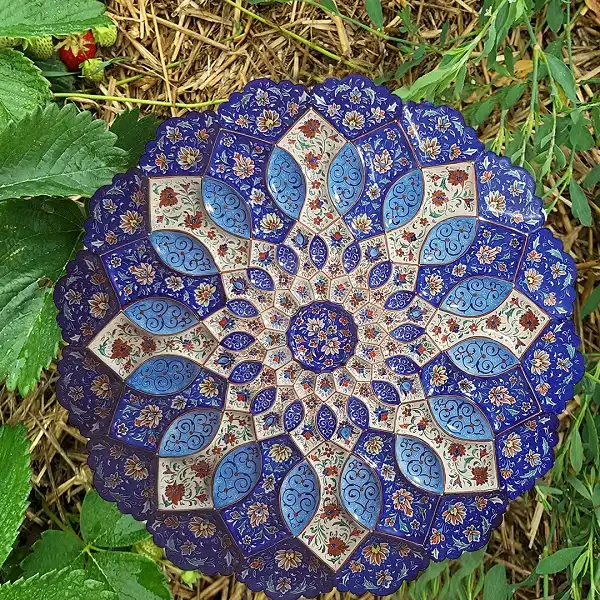 خرید بشقاب تزیینی میناکاری