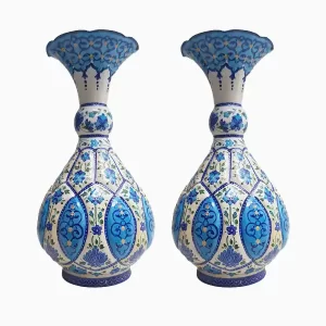 گلدان طرح میناکاری