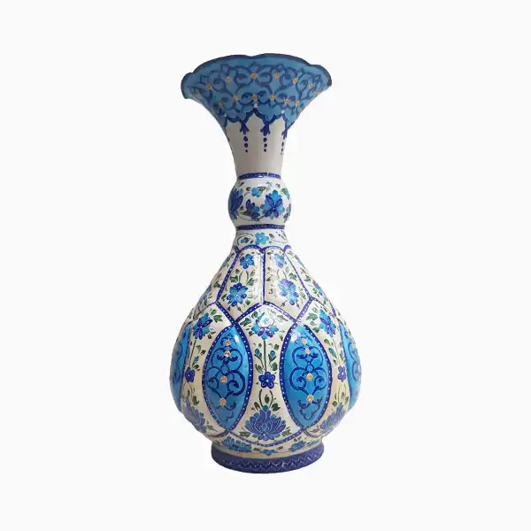 گلدان طرح میناکاری