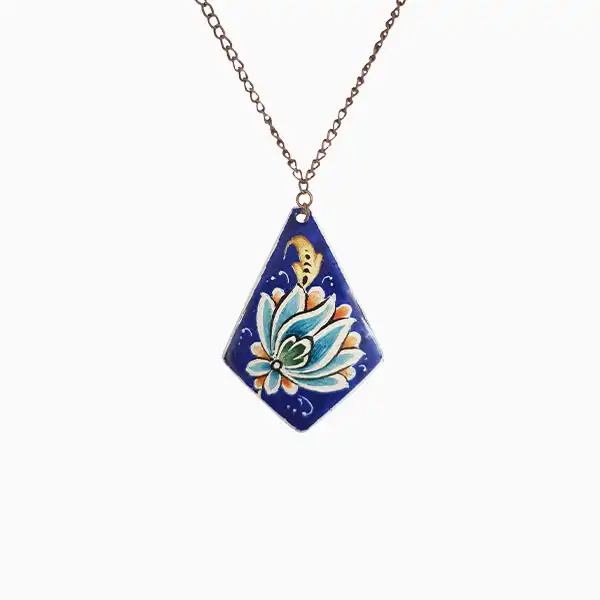 shah-abbasi-design-enamel-necklace گردنبند میناکاری طرح شاه عباسی