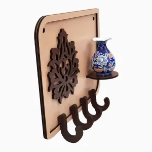 جاکلیدی میناکاری با گلدان