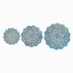 بشقاب سری سه تایی میناکاری