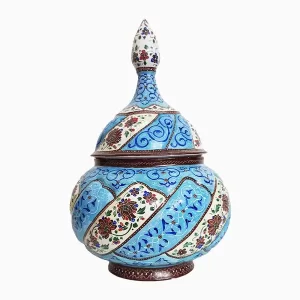 قندان میناکاری شده 22 سانتی