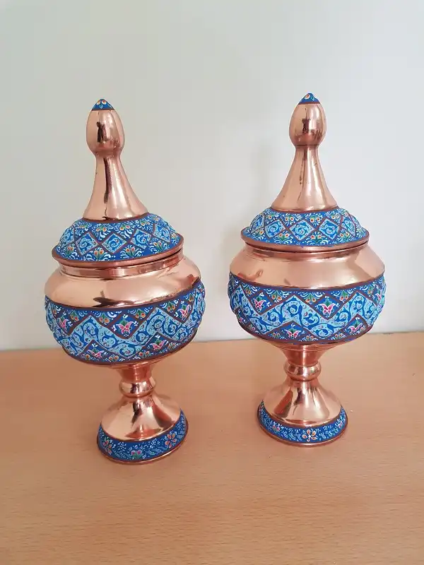 مقایسه مس و پرداز با میناکاری