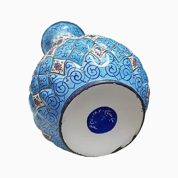 خرید گلدان میناکاری بزرگ 33 سانتی