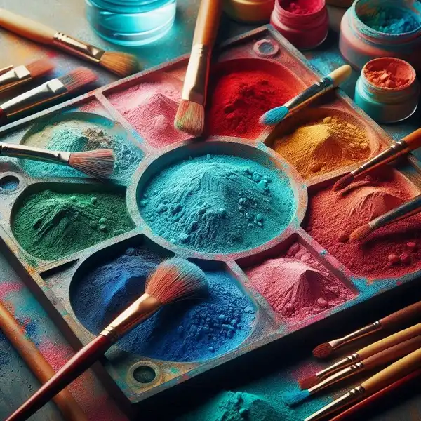 میناکاری روی مس اصفهان با رنگ های میناکاری