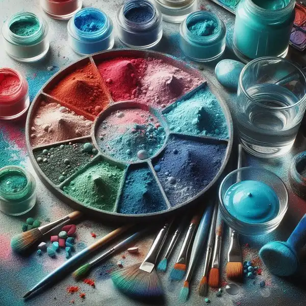 رنگ های گرم و سرد در میناکاری