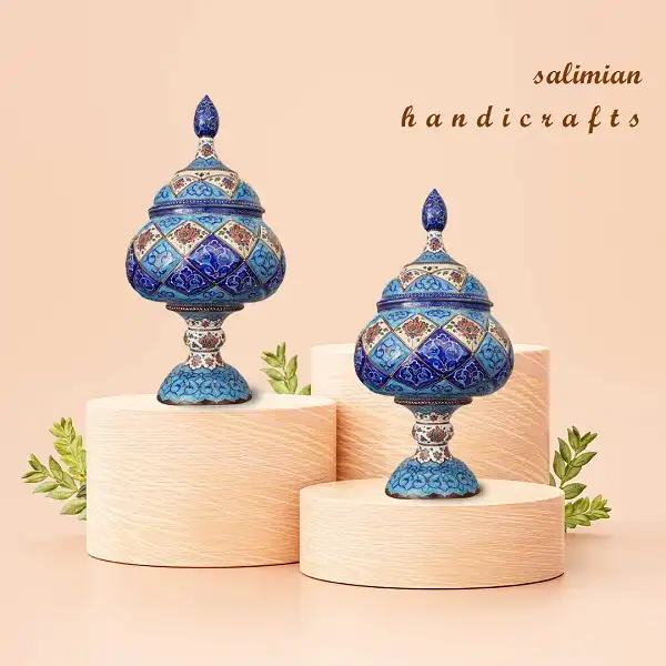 عکس و خرید شکلات خوری میناکاری مسی اصفهان