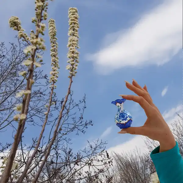 عکس گلدان میناکاری کوچک 4.5 سانتی