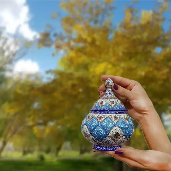 خرید قندان میناکاری اصفهان