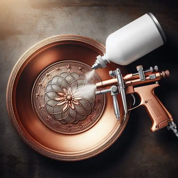 لعاب سفید به بشقاب زده می شود و سپس برای تثبیت آن در کوره پخته می شود.