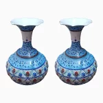 گلدان میناکاری جفتی مسی طرح اصفهان