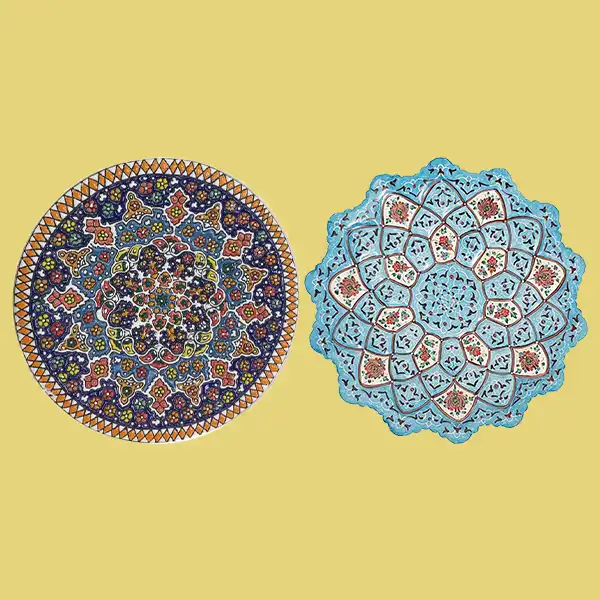 تفاوت‌های بشقاب میناکاری مسی و سفالی