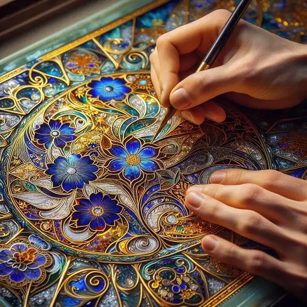 میناکاری روی شیشه