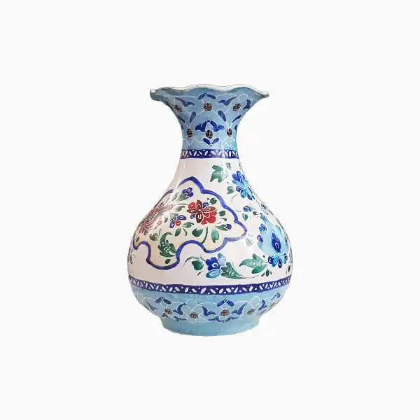 Handmade-Isfahan-enamel-vase خرید گلدان میناکاری اصفهان دست ساز