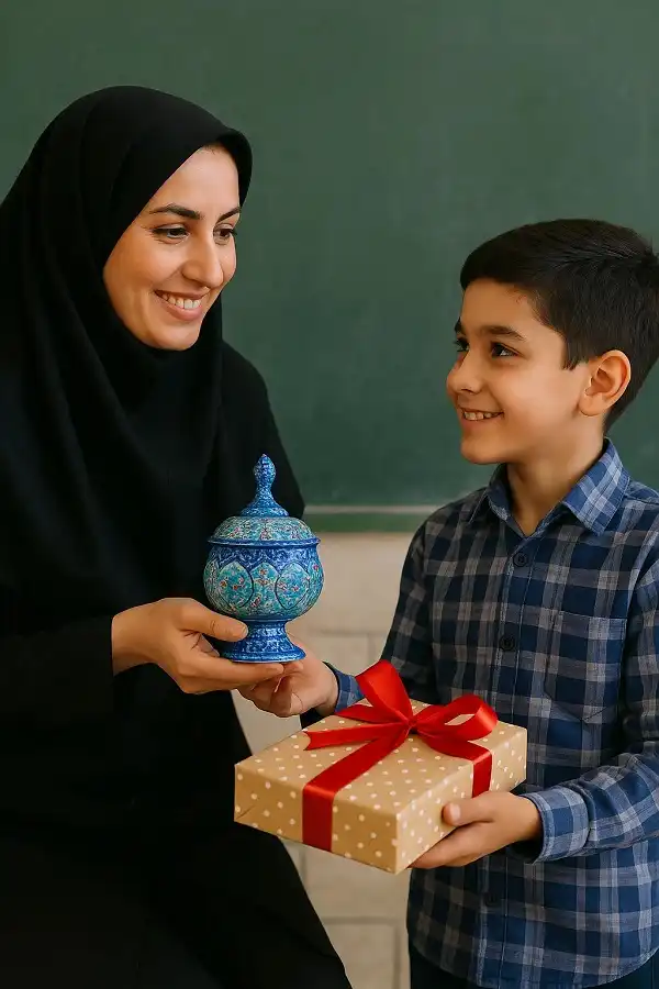 ایده کادوی روز معلم با میناکاری