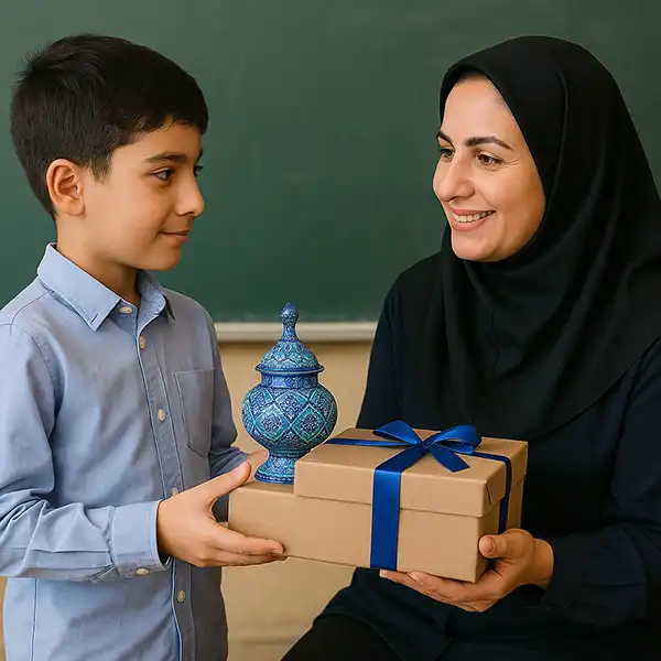 ایده کادوی روز معلم با میناکاری