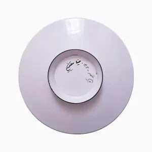 قیمت خرید بشقاب میناکاری 16 سانتی‌ اصفهان طرح اسلیمی آبی