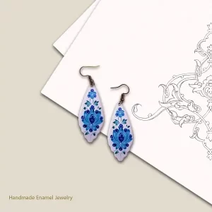 گوشواره میناکاری طرح شاه عباسی