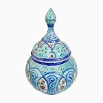 قندان میناکاری فیروزه ای اصفهان