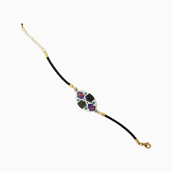 دستبند میناکاری طرح ترنج