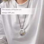 گردنبند میناکاری آسنکرون سفید